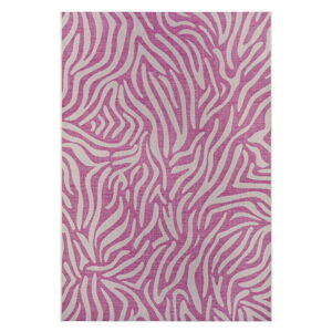 Ružovo-béžový vonkajší koberec NORTHRUGS Cebra, 160 x 230 cm