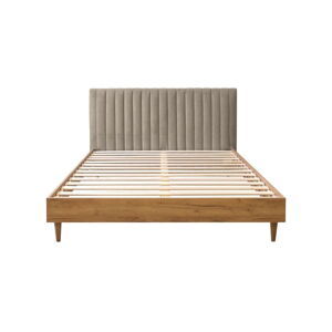 Béžová/v prírodnej farbe dvojlôžková posteľ s roštom 180x200 cm Oceane – Bobochic Paris