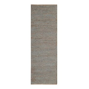 Svetlosivý ručne tkaný jutový behúň 66x200 cm Soumak – Asiatic Carpets