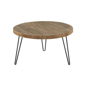 Konferenčný stolík s doskou z brestového dreva Geese Camile, ⌀ 71 cm
