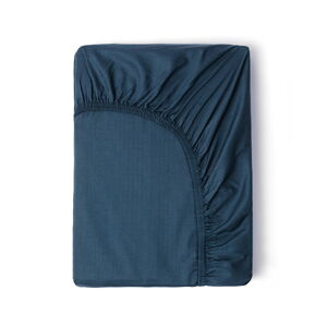 Modrá elastická plachta z bavlneného saténu HIP, 160 x 200 cm