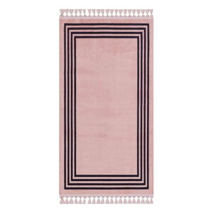 Ružový umývateľný koberec 150x80 cm - Vitaus