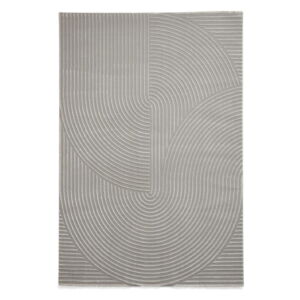 Svetlosivý prateľný koberec z recyklovaných vlákien 120x170 cm Flores – Think Rugs
