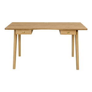Písací stôl s prírodnou doskou Woodman Nice