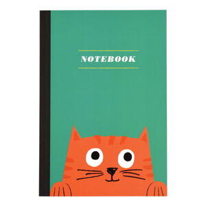 Zápisník s mačičkou vo formáte A5 linajkový Rex London, 60 strán