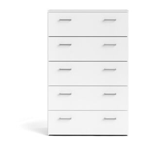 Biela vysoká komoda 74x115 cm Space – Tvilum