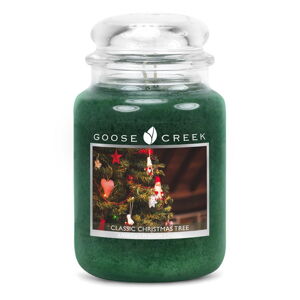 Vonná sviečka v sklenenej dóze Goose Creek Vianočný stromček, 150 hodín horenia
