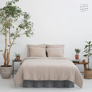 Béžové obliečky z konopného vlákna 200x140 cm - Linen Tales
