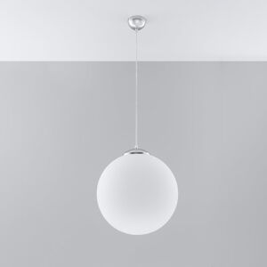 Biele závesné svietidlo so skleneným tienidlom ø 40 cm Bianco – Nice Lamps