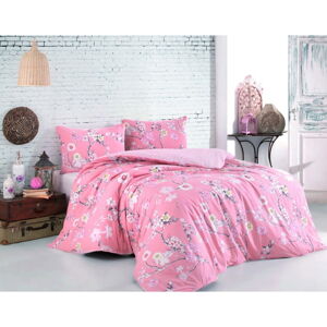 Ružové bavlnené obliečky na dvojlôžko 200x200 cm Ardenya – Mijolnir
