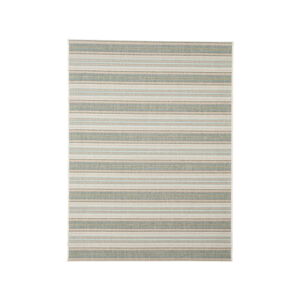 Béžovo-zelený vonkajší koberec Floorita Riga, 135 × 190 cm