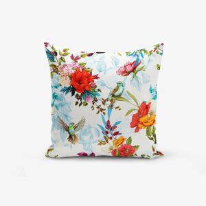 Obliečka na vankúš s prímesou bavlny Minimalist Cushion Covers Ethnic Bird, 45 × 45 cm